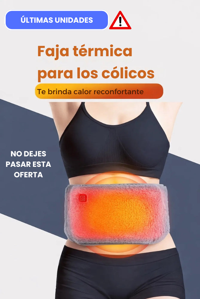 Faja Térmica Regulable para Cólicos - Alivio cálido justo cuando lo necesitas 🙌