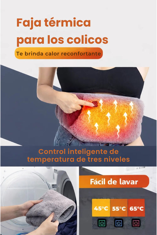 Faja Térmica Regulable para Cólicos - Alivio cálido justo cuando lo necesitas 🙌