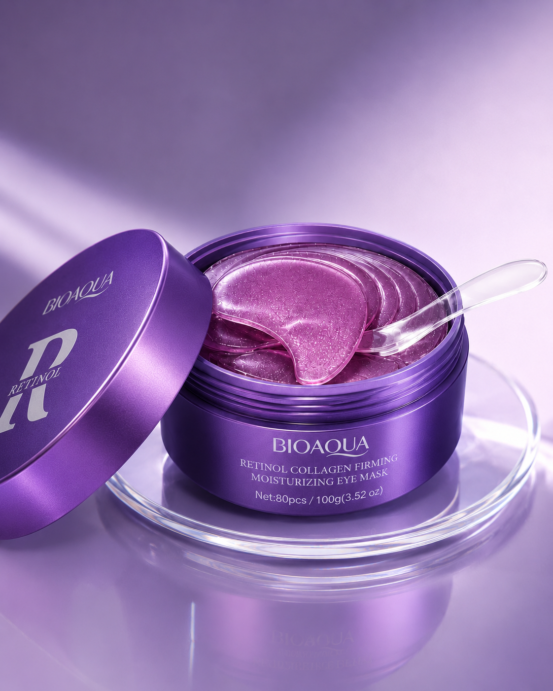 Parches de Hidrogel BIOAQUA con Retinol y Colágeno — 80 unidades